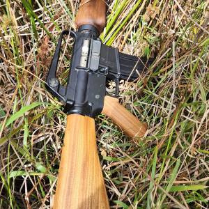 20240914_132741 A1 Rifle Mahogany Furniture Set AR-15 Wood