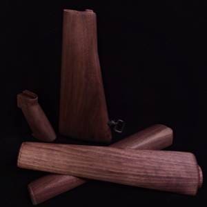 Unfinished Craftsman Kit A1 Service Rifle Black Walnut Set NO HOLES AR WOOD AMERICAN ICON