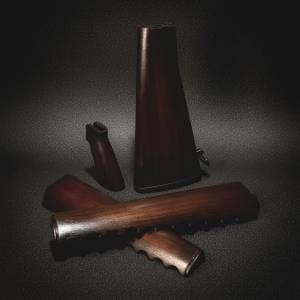 A1 Rifle Battle Born Black Walnut Furniture Set AR-15 WOOD AMERICAN ICON